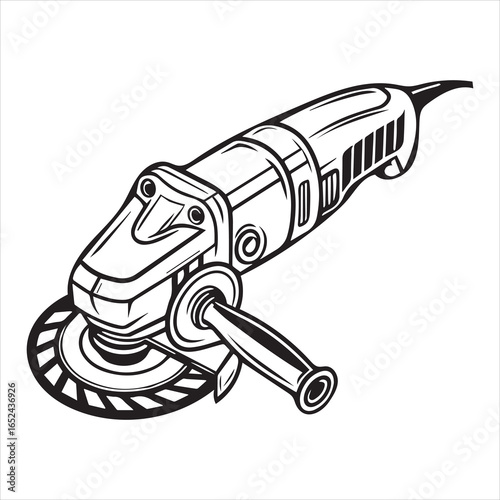 angle grinder power tool vector