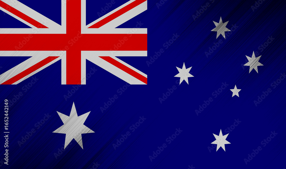 Fototapeta premium Australia s vibrant flag waves with pride