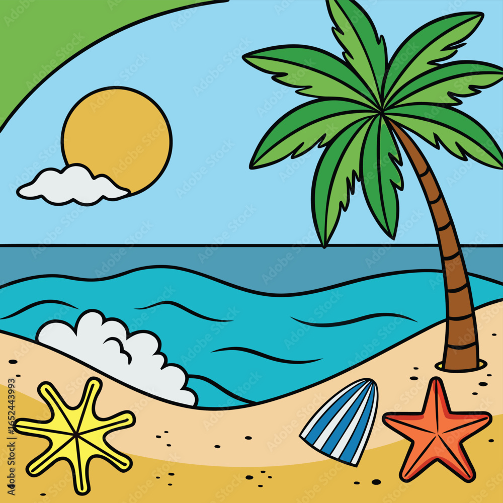 Obraz premium tropical beach background