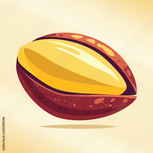 Brazil Nut Vector illustration with clean lines and bold shapes.