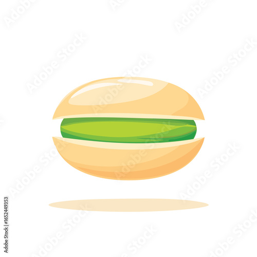 Pistachio Vector illustration with clean lines and bold shapes.