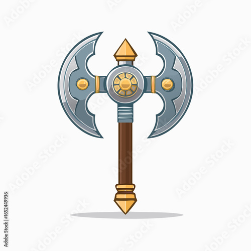 War hammer Vector illustration with clean lines and bold shapes.