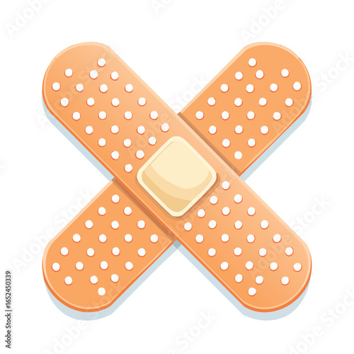 Bandage Vector illustration with clean lines and bold shapes.