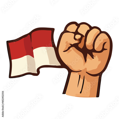 Modern Illustration Indonesia Independence Day