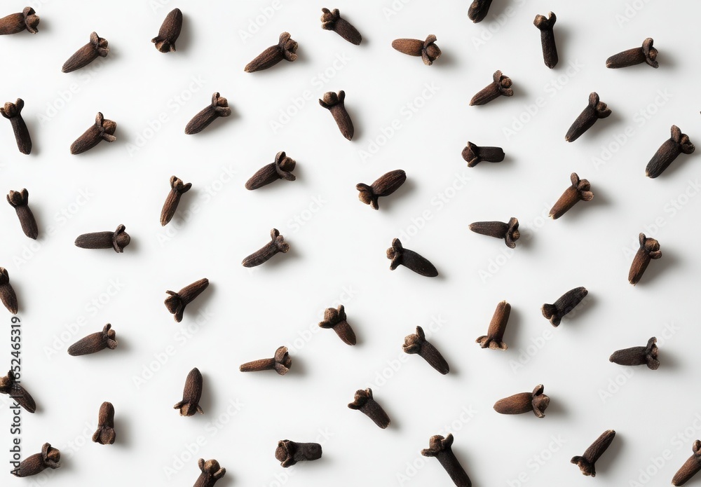 Fototapeta premium Spice Scattered On White Background