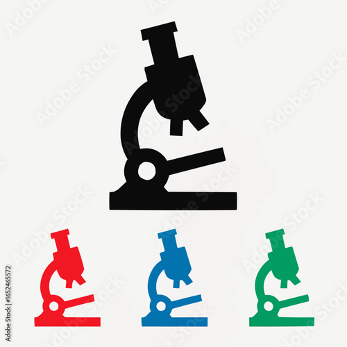 microscope vector illustration