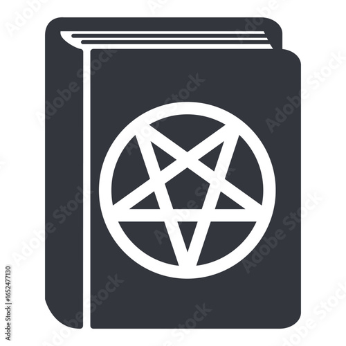 Vector Single Basic Icon - Black Magic Book