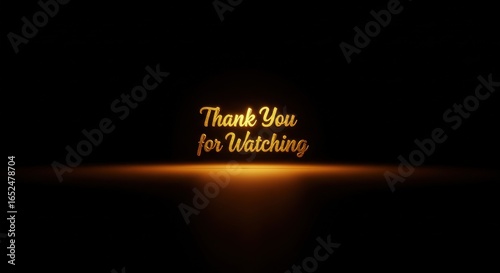 Golden Thank You - Elegant End Screen Design