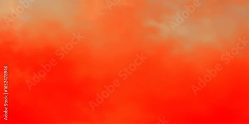 A vibrant red and orange grunge background with fiery, smokey texture and a hot, cloudy sky backdrop