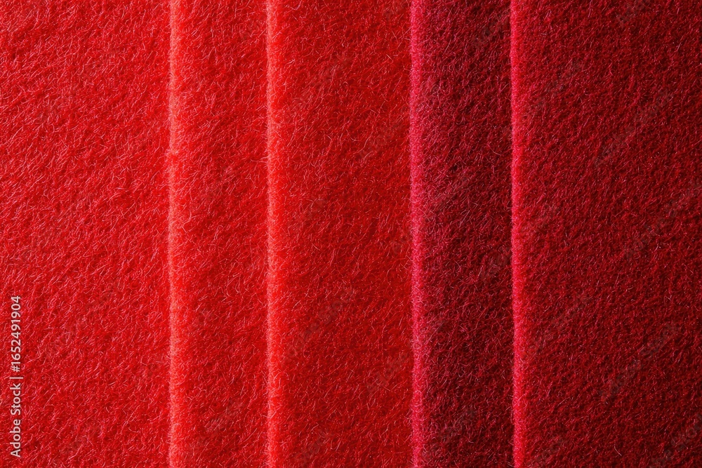 Fototapeta premium Detailed Red Fiber Texture with Vertical Gradient Pattern and Light Reflection