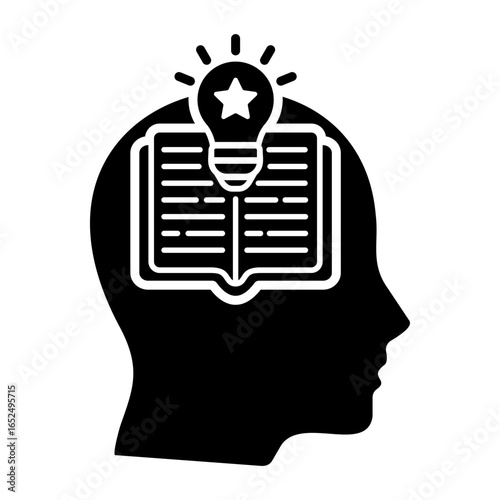 Tableau sur toile Knowledge Icon