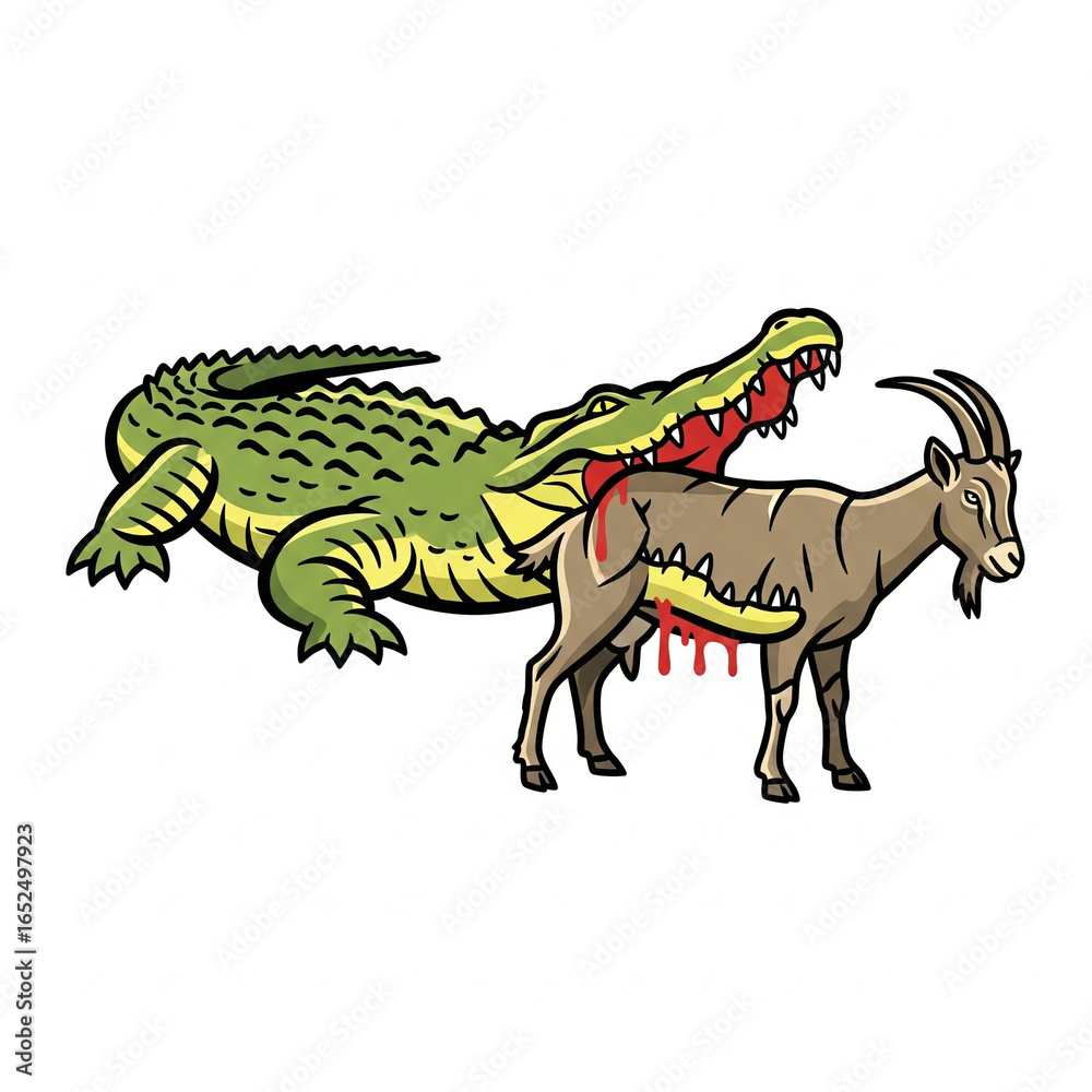 Fototapeta premium crocodile vector illustration