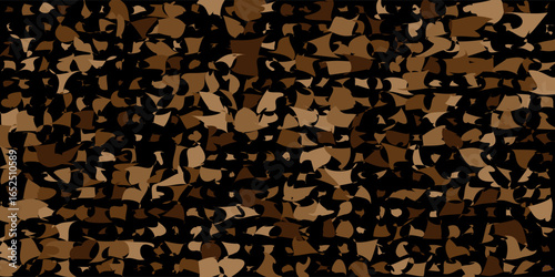 Seamless Abstract Camouflage Pattern – Modern Brown Decorative Background