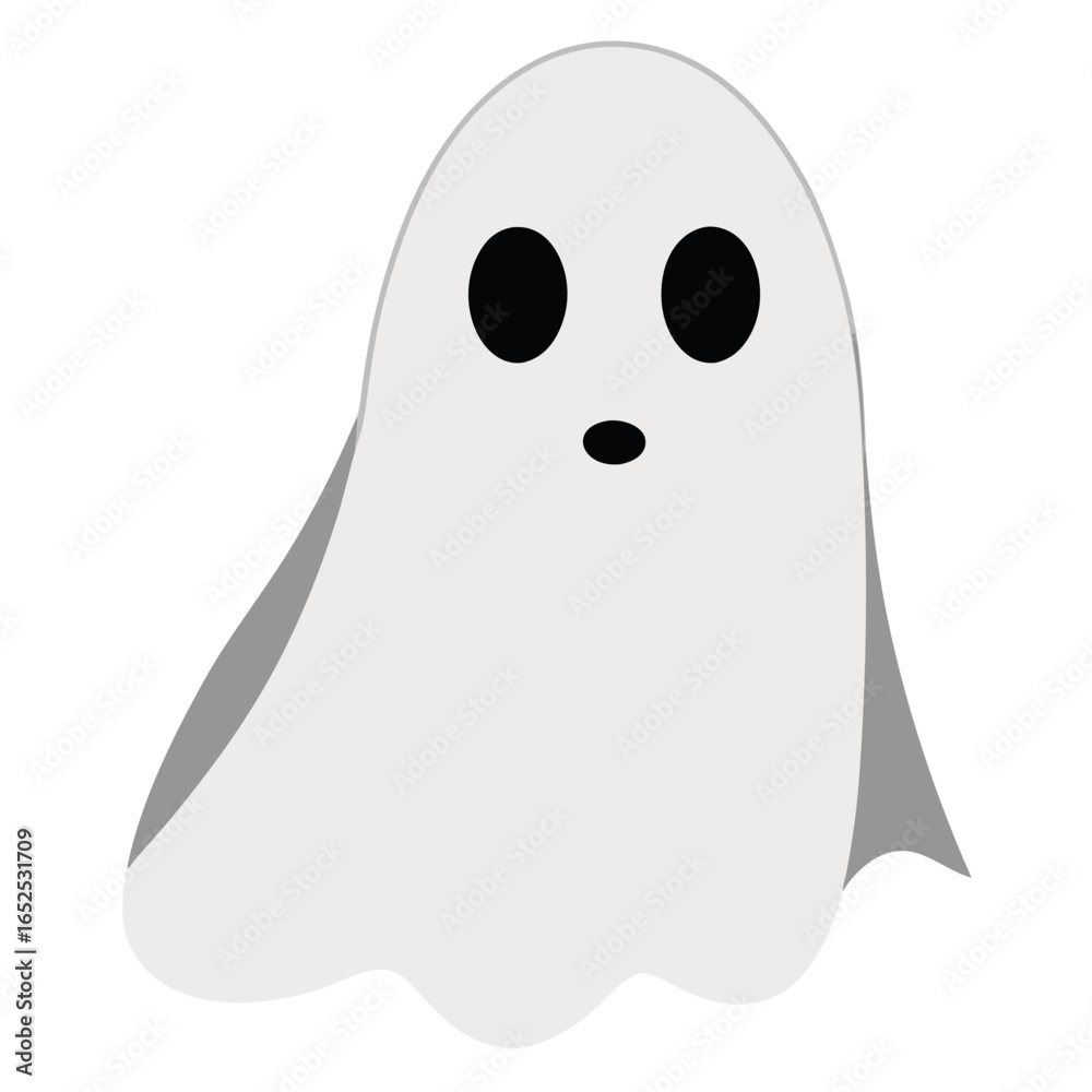 Spooky white ghost character with a pure white sheet perfect for halloween celebrations and decorations Spooky white ghost character with a pure white sheet perfect for halloween celebrations and decorations