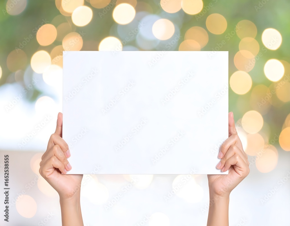 Obraz premium 何も書かれていない空白の掲げられたホワイトボード