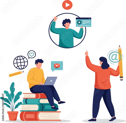 Empowering online education with students collaborating and learning remotely in a vibrant virtual classroom