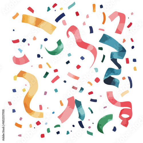 Abstract Watercolor Confetti Celebration Design