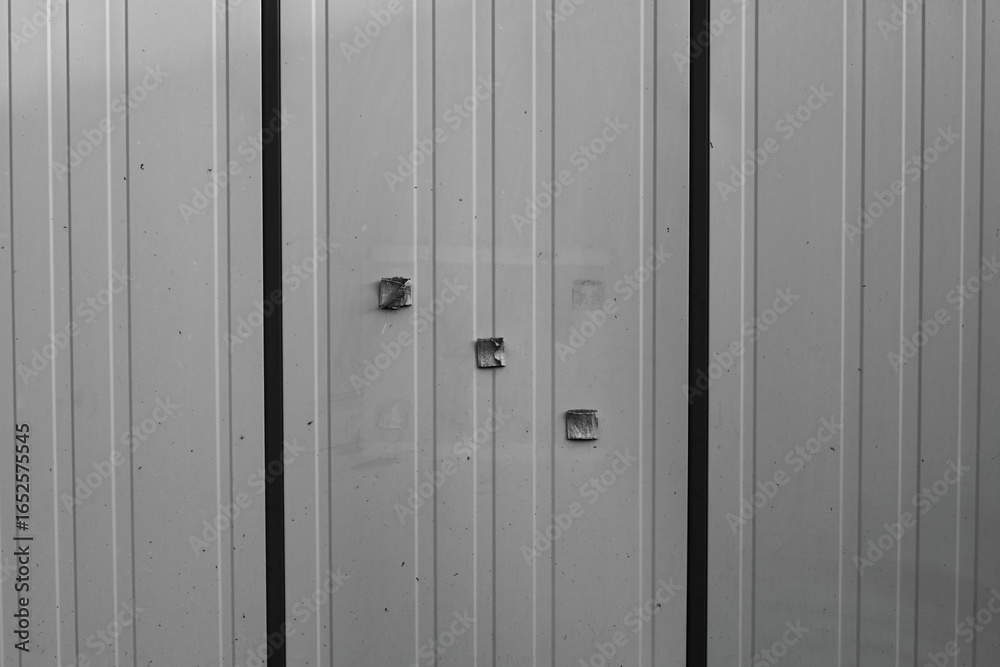 Fototapeta premium 岐阜県池田町藤橋の倉庫の壁