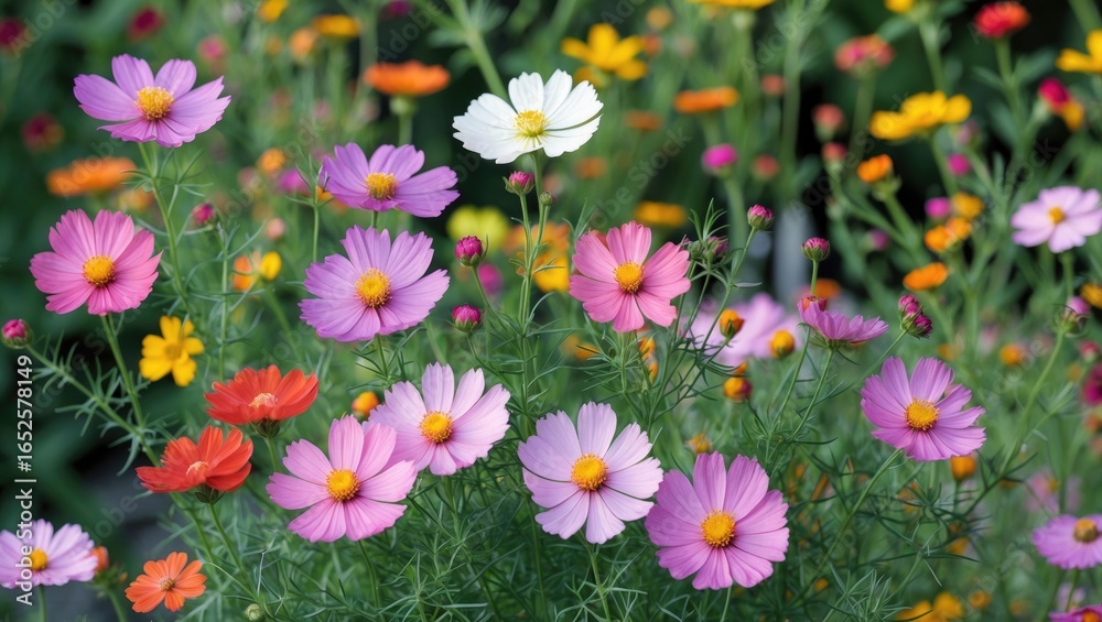 Obraz premium Mexican Aster: The Beautiful Garden Cosmos