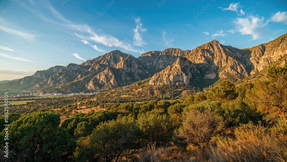 Naklejka premium Scenic mountain vistas from the Grazalema range situated in southern Spain