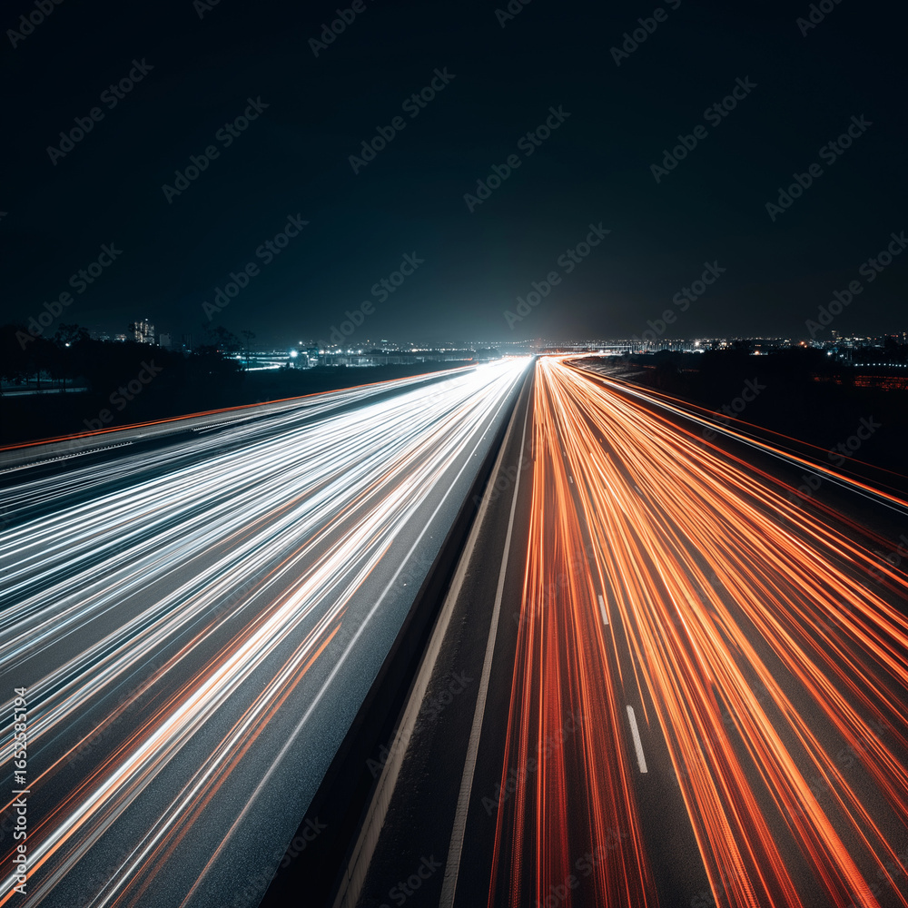 Obraz premium traffic in the night