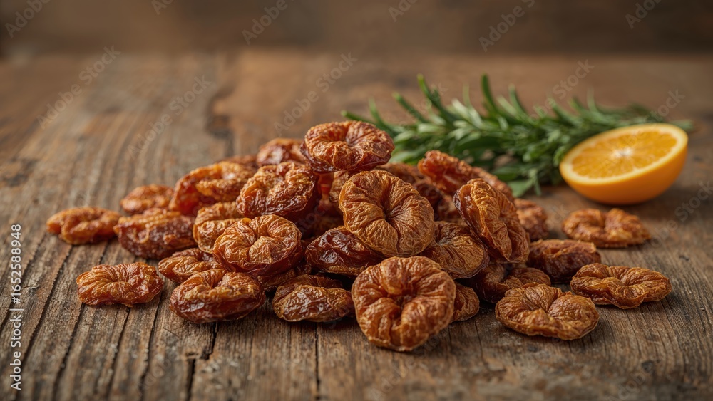 Obraz premium Snack made from sun-dried natural date chips