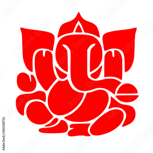"Lord Ganesha Vector Illustration | Hindu God Ganapati SVG Design for Festivals, Decoration, and Digital Art"