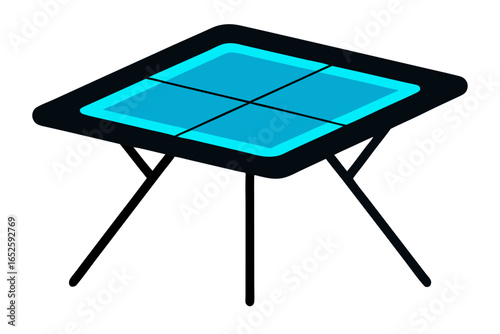 table and chairs isolated