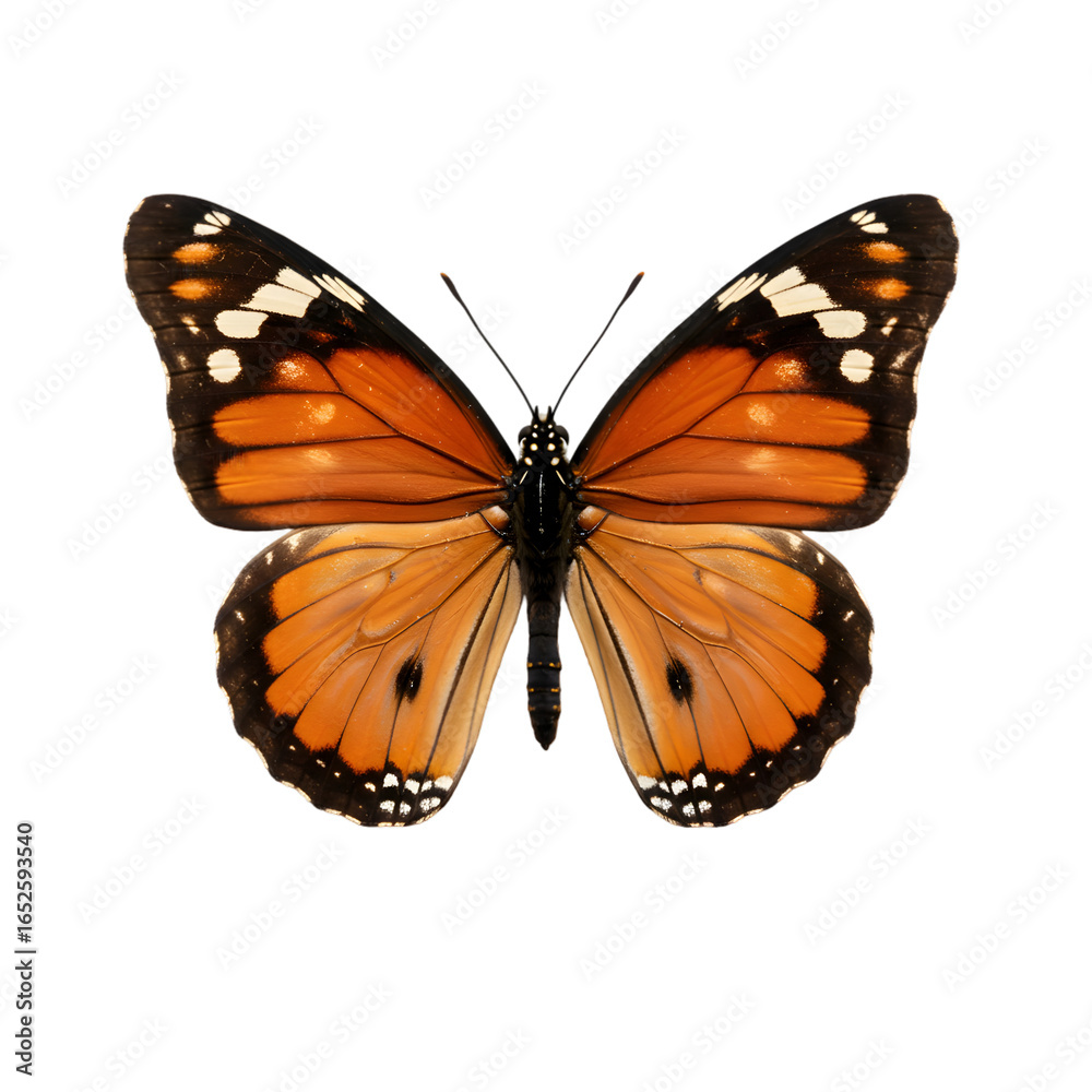 Obraz premium Orange Butterfly: Detailed Close-up of Insect Wings