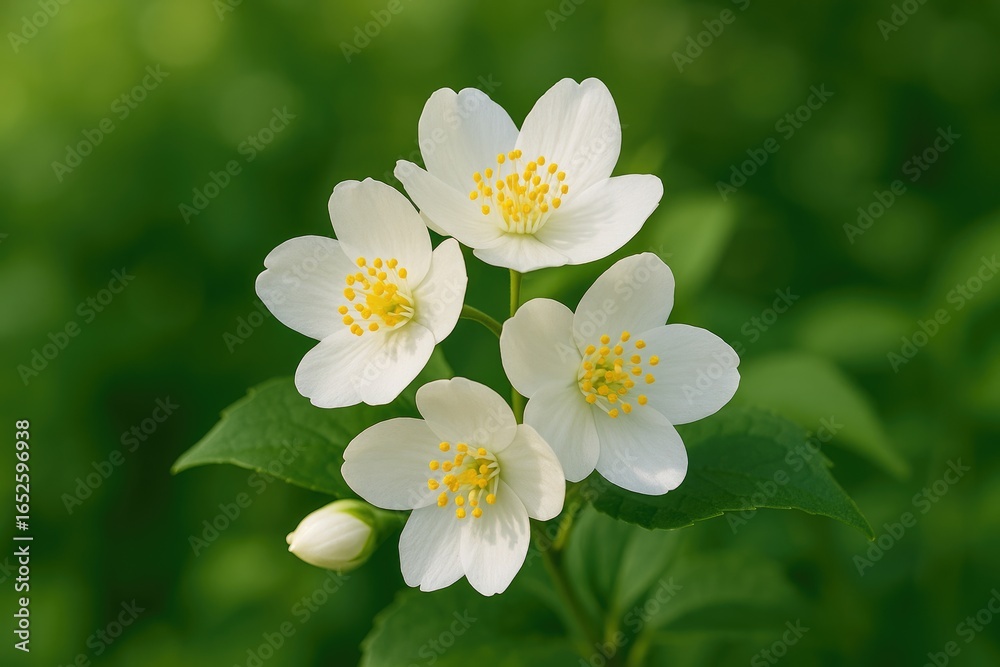 Fototapeta premium Start your arrangement with pure white jasmine blooms