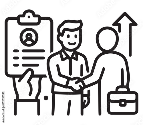 Job Interview and Career Success Concept