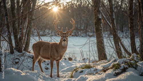 Wallpaper Mural Wild Deer in Their Natural Habitat Torontodigital.ca