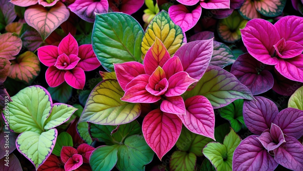 custom made wallpaper toronto digitalColorful Rainbow Coleus with Bright Green and Pink Foliage