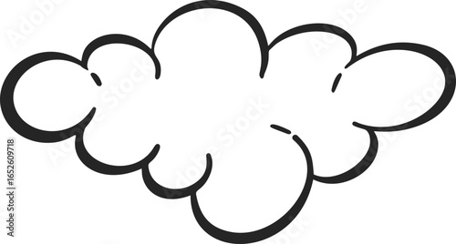 Soap foam with bubbles. Bath suds outline illustration. Abstract funky playful design element. Shampoo fizzy cloud