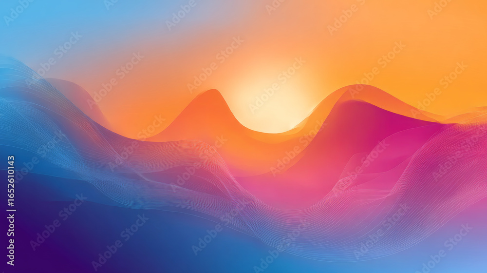 Beautiful luxury 3D modern abstract neon background consisting of waves with slight digital effect. 3d illustration, 3d rendering. 3d abstract modern business background wallpaper, Beautiful luxury 3D modern abstract neon background consisting of waves with slight digital effect. 3d illustration, 3d rendering. 3d abstract modern business background wallpaper,