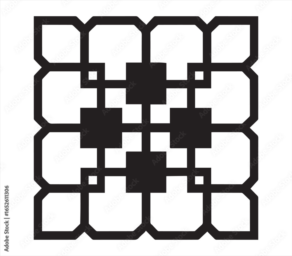 Obraz premium Square Abstract Pattern Vector
