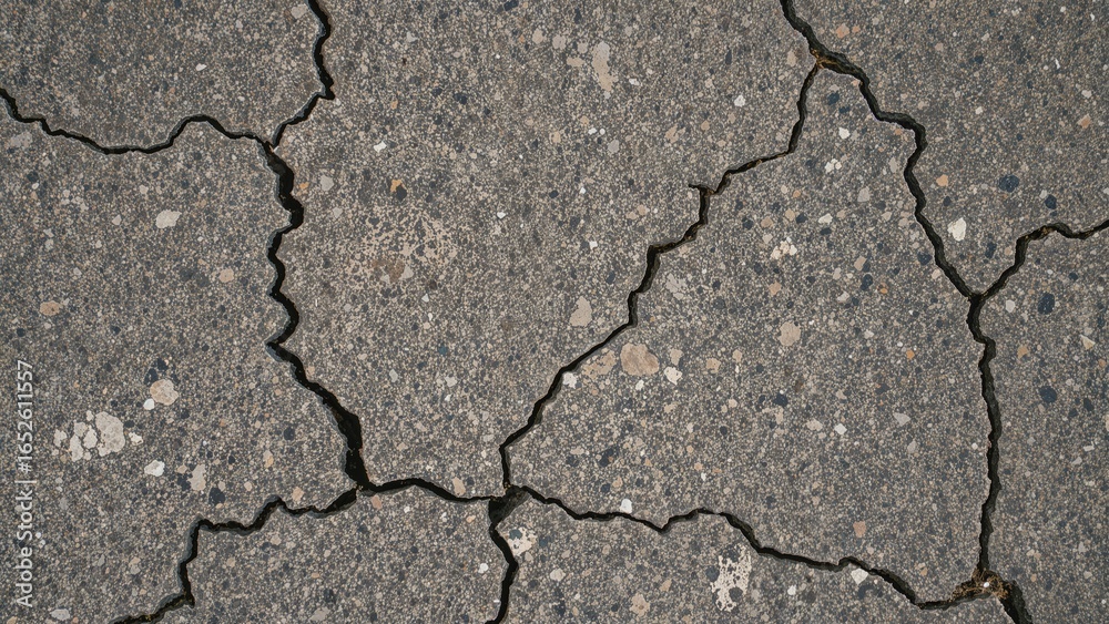 Fototapeta premium Rough and deteriorated street pattern