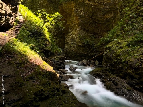 waterfall in the forest Futz Üble Schlucht