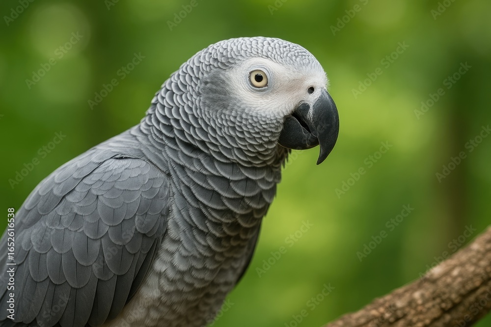 Fototapeta premium Close-up shot of an elegant grey bird