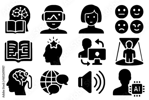 Plot vector adaptive character support futuristic engine ai neural icon immersive