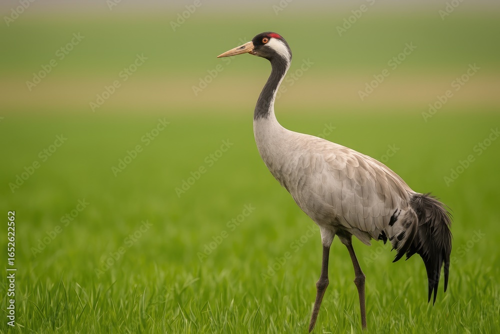Obraz premium An Overview of the Common Crane (Grus grus) and Its Characteristics