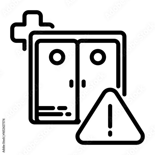ICU icon, line icon style