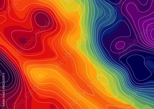 Abstract background with gradient thermal heat map design