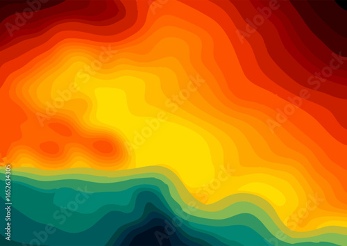 Abstract background with thermal heat map style design 