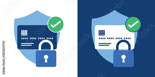 Secure online payment concept in editable format