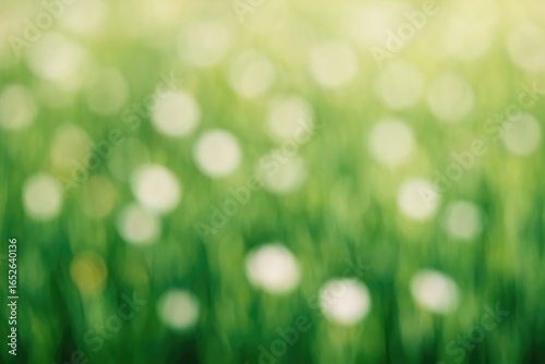 Fototapeta Naklejka Na Ścianę i Meble -  Soft-focus image of flowers and grass with an abstract backdrop