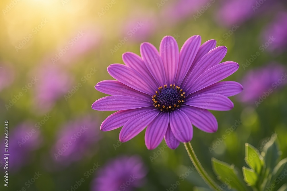 Obraz premium Magnificent macro shot of a violet-hued floral bloom
