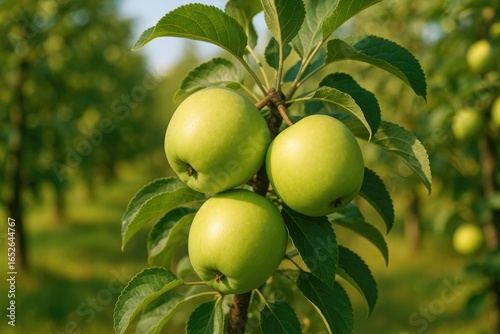 Tree showcasing ripe apples in the orchard