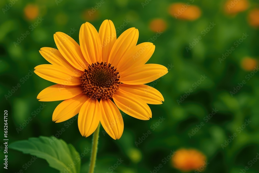 Obraz premium A small flower akin to a sunflower