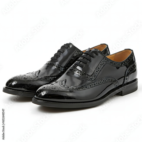 black leather shoes for men